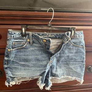 Distressed denim shorts, target, universal thread shorts